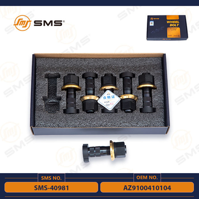AZ9100410104 Sinotruk Howo Chassis Parts Bu lông bánh trước SMS-40981