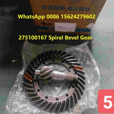 275100167 Vòng xoắn ốc Bevel Crown Wheel Pinion Gear XCMG ZL150GN Wheel Loader Phụ tùng