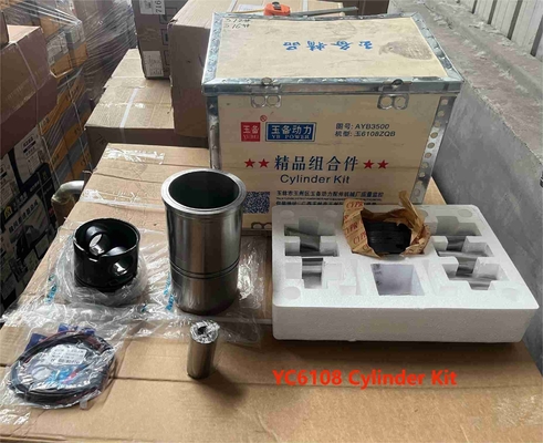 YC6108 Piston Yuchai Engine Parts Cylinder Liner Piston Ring