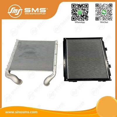 Máy sưởi 812W06100-0002 HOWO Truck Parts Intercooler Tank nước Máy sưởi