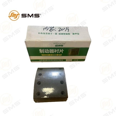 Má phanh WG9100440029 Má phanh trước 8 lỗ Phụ tùng xe tải HOWO