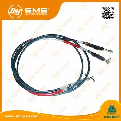 WG9725240112 / 0113 Lắp ráp cáp chuyển số / Phụ tùng hộp số xe tải Howo Sinotruk màu đen